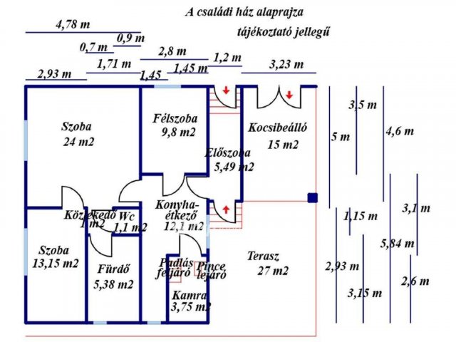 Eladó családi ház, Szolnokon 78 M Ft, 2+1 szobás