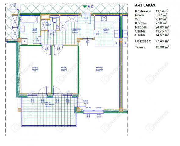 Eladó téglalakás, Miskolcon 74.1 M Ft, 3 szobás