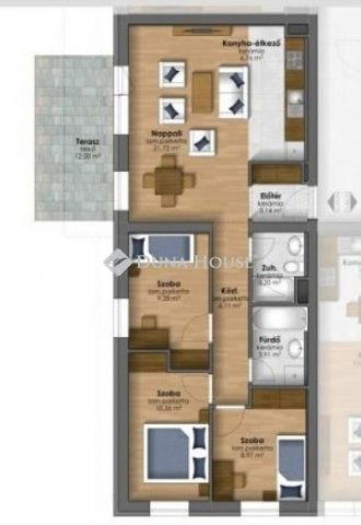 Eladó téglalakás, Szombathelyen 74.9 M Ft, 4 szobás