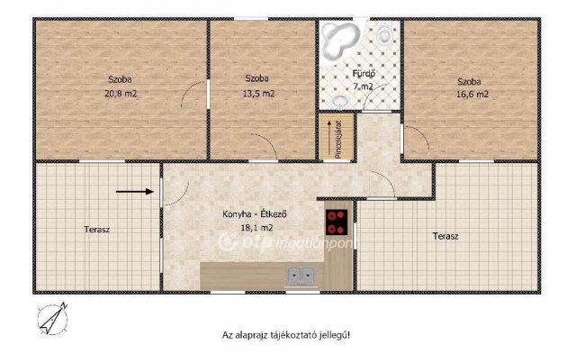 Eladó családi ház, Szigetszentmiklóson 74.99 M Ft, 3 szobás