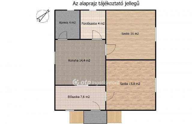 Eladó családi ház, Kiskunlacházán 36.9 M Ft, 2 szobás