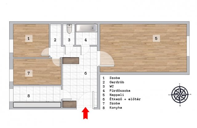 Eladó panellakás, III. kerületben, Bálint György utcában
