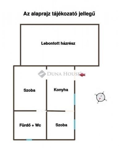 Eladó családi ház, Gyálon 70 M Ft, 2 szobás