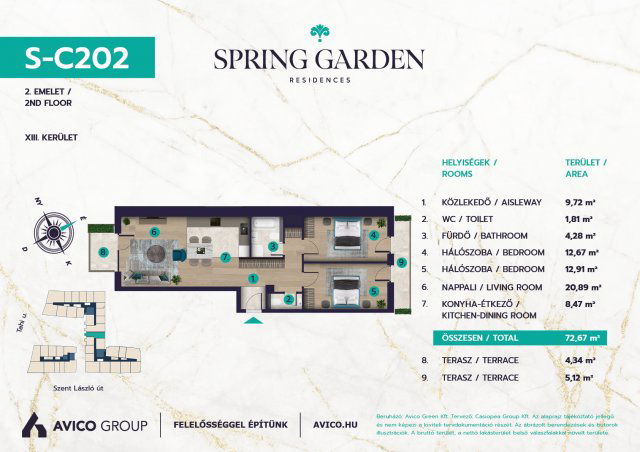 Eladó téglalakás, Budapesten, XIII. kerületben 126.19 M Ft