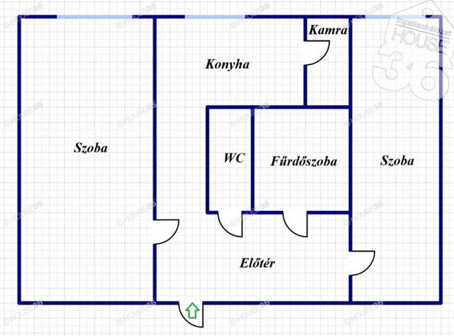 Eladó panellakás, Kecskeméten 44.9 M Ft, 2 szobás