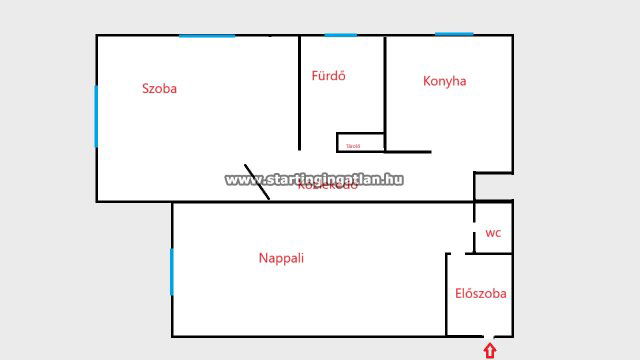 Eladó téglalakás, Budapesten, VI. kerületben, Délibáb utcában