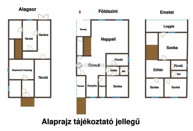 Eladó családi ház, Abában 74.9 M Ft, 5 szobás