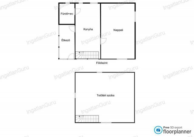 Eladó családi ház, Helvécián 47.8 M Ft, 2 szobás