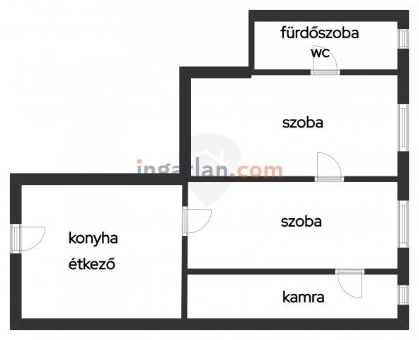 Eladó téglalakás, Zagyvaszántón 20.5 M Ft, 2 szobás