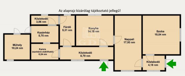 Eladó családi ház, Karácsondon 16.99 M Ft, 2 szobás