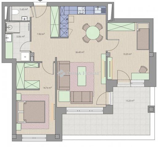 Eladó téglalakás, Zalaegerszegen 71.9 M Ft, 3 szobás