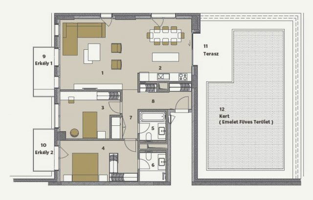 Eladó téglalakás, Budapesten, IX. kerületben, Soroksári úton