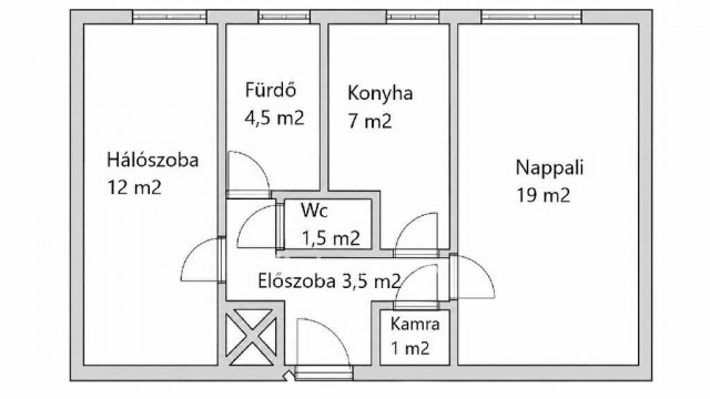Eladó téglalakás, Budapesten, X. kerületben 56.9 M Ft, 2 szobás