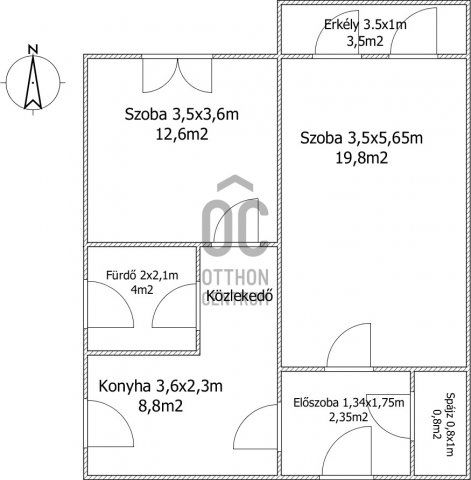 Eladó téglalakás, Nagykőrösön 29.9 M Ft, 2 szobás