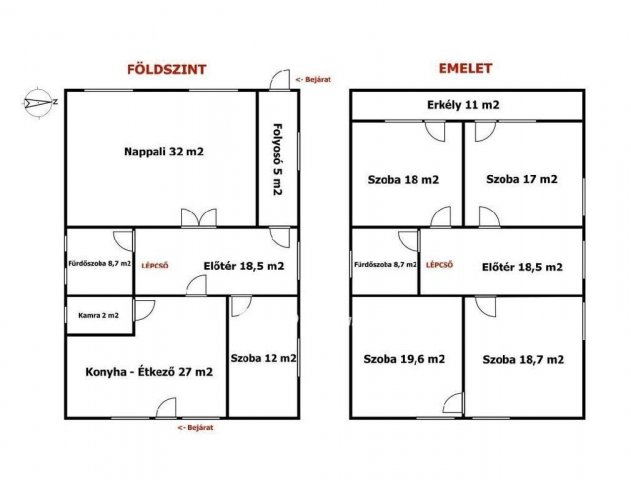 Eladó családi ház, Levelek 73 M Ft, 5 szobás