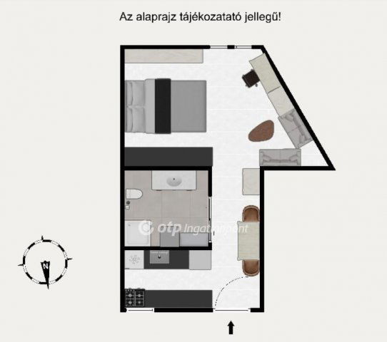 Eladó téglalakás, Budapesten, IX. kerületben 68.5 M Ft, 1 szobás