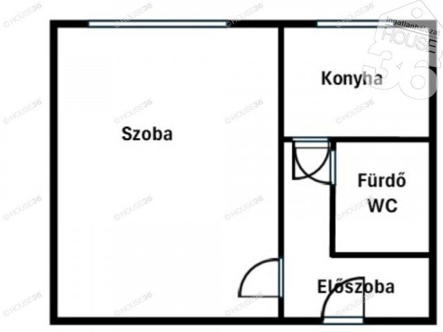 Eladó panellakás, Kecskeméten 34.9 M Ft, 1 szobás