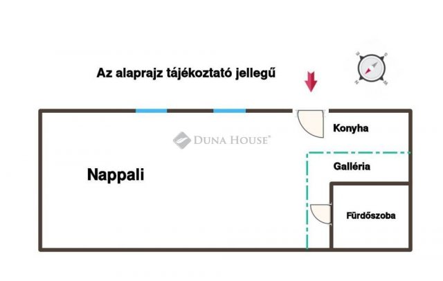 Eladó téglalakás, Budapesten, V. kerületben 99 M Ft, 1 szobás