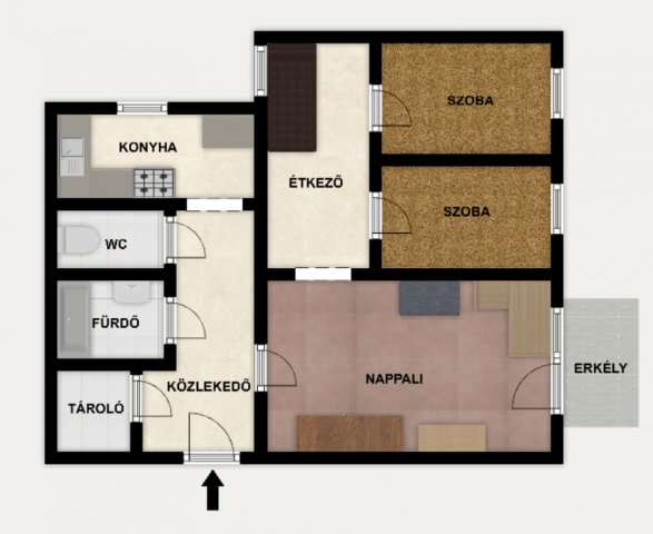 Eladó panellakás, Budapesten, IX. kerületben, Csárdás közben