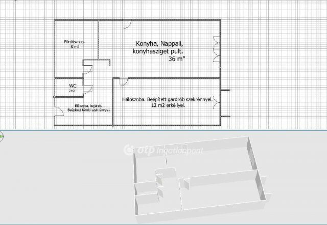 Eladó téglalakás, Egerben 69.9 M Ft, 2 szobás