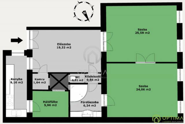 Eladó téglalakás, Budapesten, VIII. kerületben 84.9 M Ft