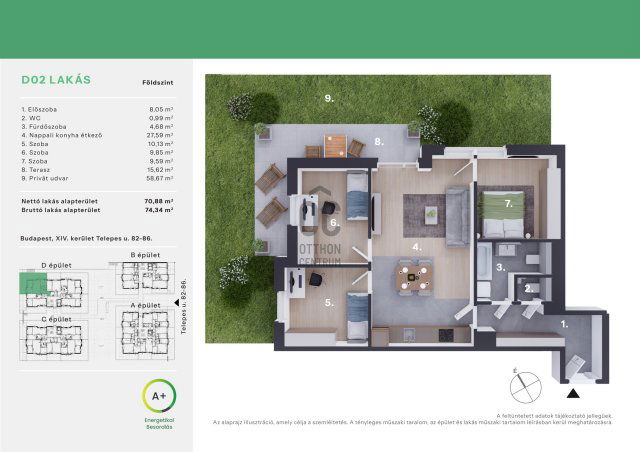 Eladó téglalakás, Budapesten, XIV. kerületben 127.4 M Ft