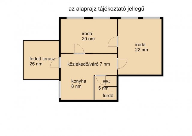 Kiadó iroda, Gyulán 110 E Ft / hó, 2 szobás