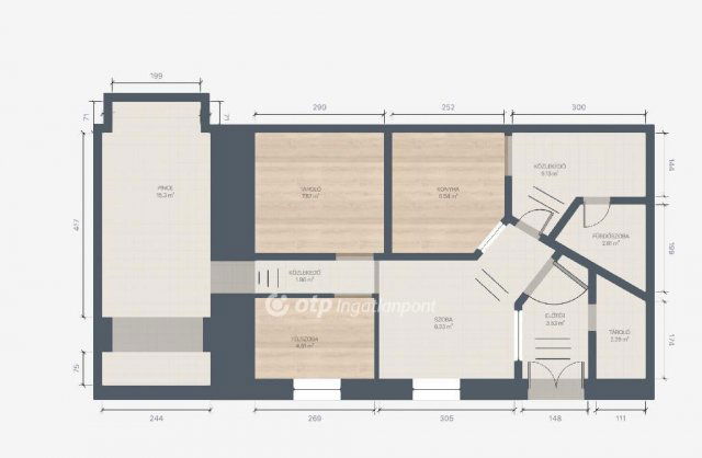 Eladó téglalakás, Budapesten, VI. kerületben 35 M Ft, 1+1 szobás