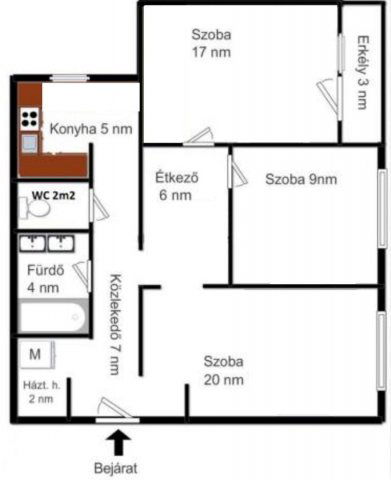 Eladó panellakás, Debrecenben 62 M Ft, 3 szobás