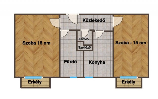 Eladó téglalakás, Budapesten, XI. kerületben 75.6 M Ft, 2 szobás