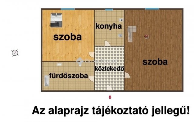 Eladó panellakás, Budapesten, IV. kerületben 55 M Ft, 2 szobás