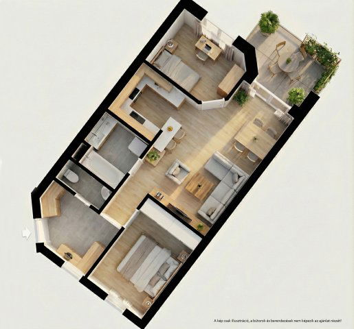 Eladó téglalakás, Kecskeméten 77.9 M Ft, 2 szobás