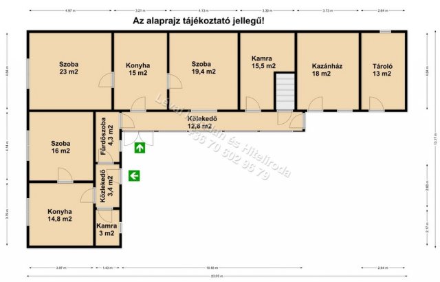 Eladó családi ház, Békésen 21.5 M Ft, 3 szobás