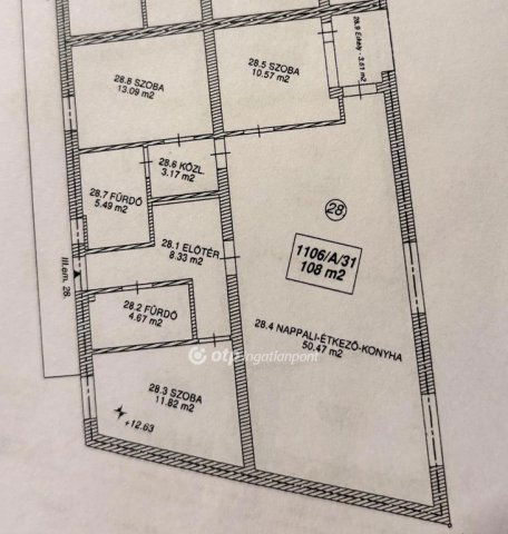 Eladó téglalakás, Szolnokon 118.8 M Ft, 2+2 szobás
