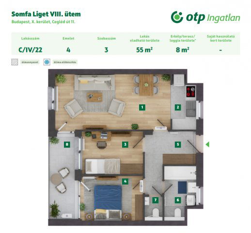 Eladó téglalakás, Budapesten, X. kerületben, Ceglédi úton
