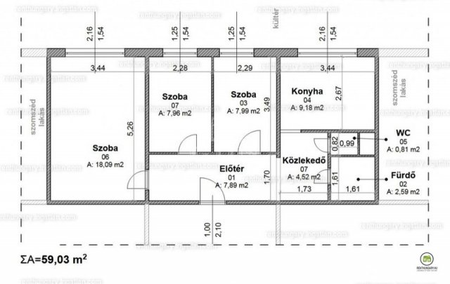 Eladó panellakás, Budapesten, IV. kerületben 73 M Ft, 1+2 szobás