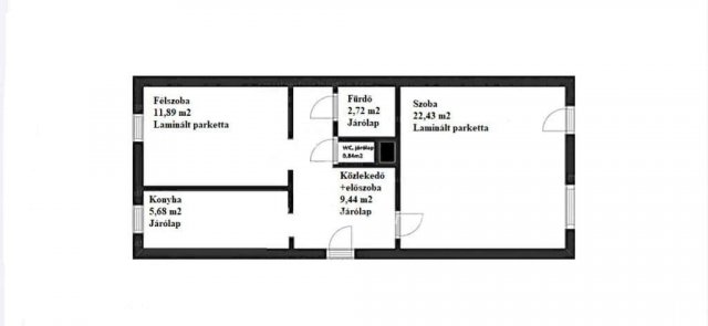 Eladó panellakás, Pápán 36.99 M Ft, 2 szobás