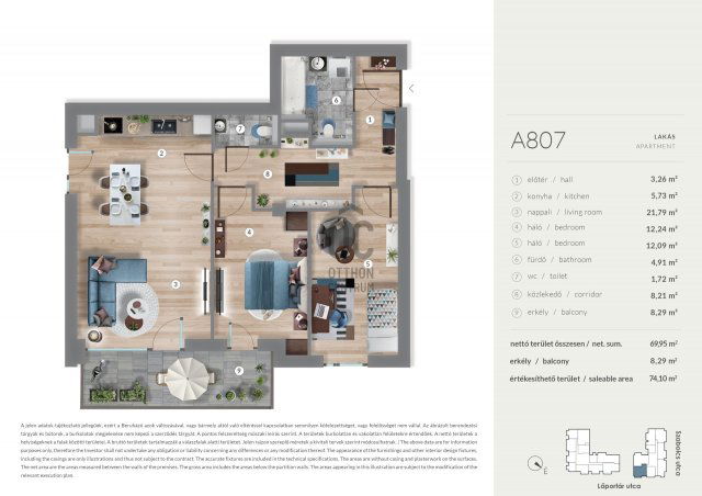 Eladó téglalakás, Budapesten, XIII. kerületben 125.49 M Ft