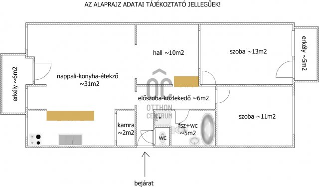 Eladó téglalakás, Baján 49.5 M Ft, 4 szobás