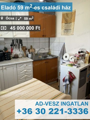 Eladó családi ház, Ócsán 45 M Ft, 3 szobás