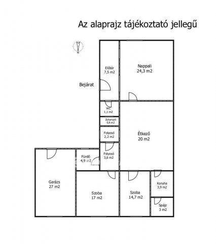 Eladó családi ház, Mérgesen 99 M Ft, 3 szobás
