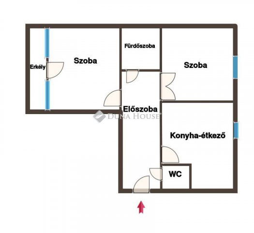 Eladó panellakás, Pécsett 38.99 M Ft, 2 szobás