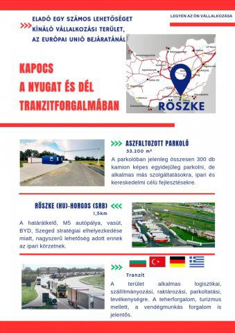 Eladó telek, Röszkén 1500 M Ft / költözzbe.hu