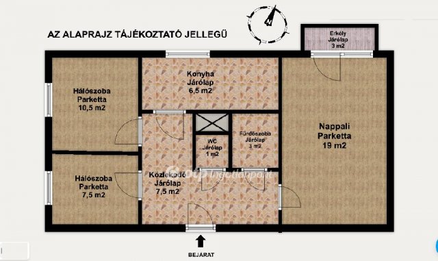 Eladó panellakás, Győrött 53.9 M Ft, 1+2 szobás