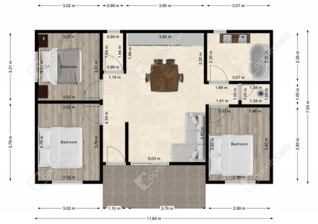 Eladó téglalakás, Monoron 89.49 M Ft, 4 szobás