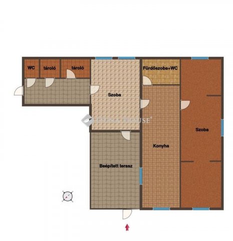 Eladó nyaraló, Cserkeszőlőn 6.5 M Ft, 2 szobás