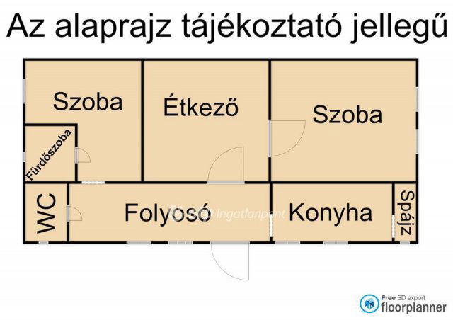 Eladó családi ház, Szentmártonkátán 17.5 M Ft, 1+1 szobás