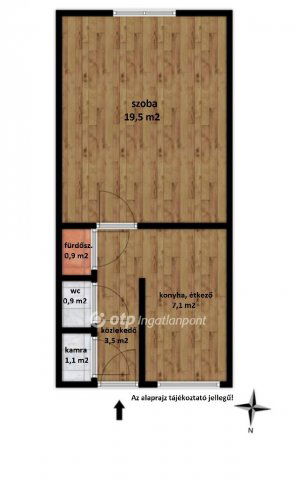 Eladó téglalakás, Ajkán 25.6 M Ft, 1 szobás