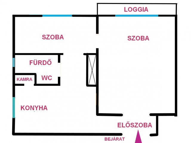 Eladó téglalakás, Debrecenben 62.9 M Ft, 2 szobás