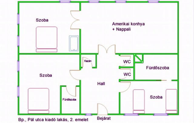 Kiadó téglalakás, albérlet, VIII. kerületben, Pál utcában
